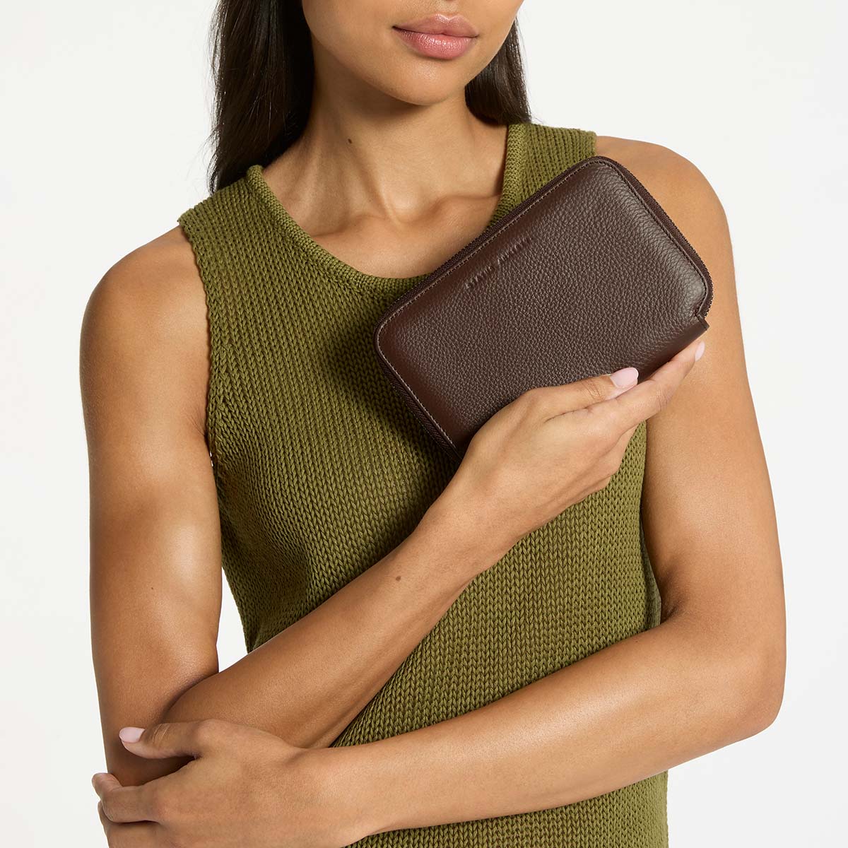 Status Anxiety Nowhere To Be Found Leather Travel Wallet Cocoa