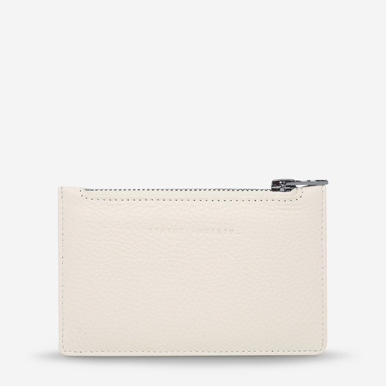 Status Anxiety Avoiding Things Women's Leather Wallet Chalk