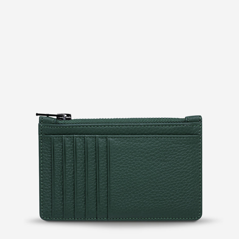 Status Anxiety Avoiding Things Women's Leather Wallet Teal