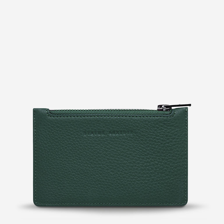 Status Anxiety Avoiding Things Women's Leather Wallet Teal