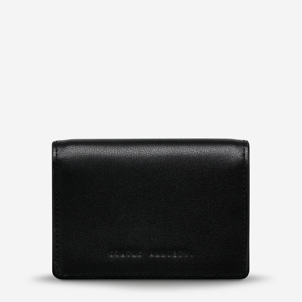 Status Anxiety Easy Does It Women's Leather Wallet Black Nappa