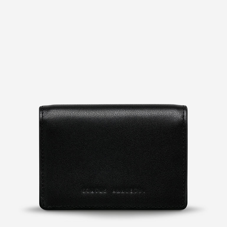 Status Anxiety Easy Does It Women's Leather Wallet Black Nappa
