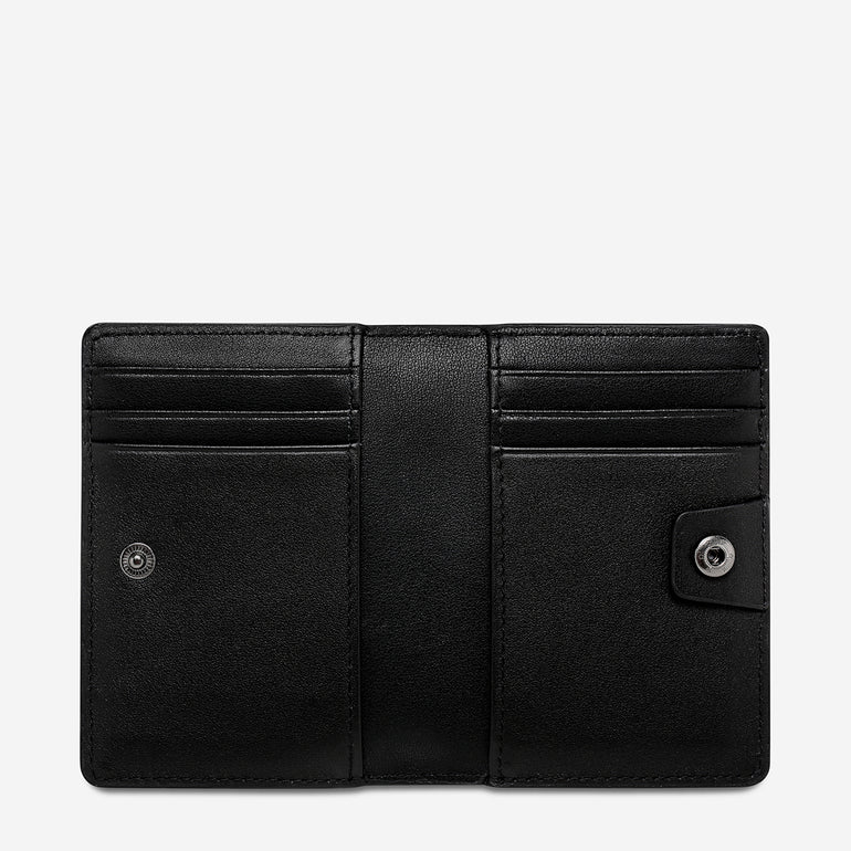 Status Anxiety Easy Does It Women's Leather Wallet Black Nappa
