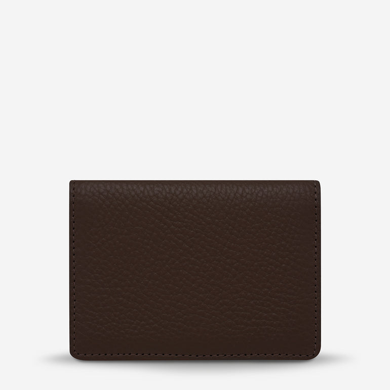 Status Anxiety Easy Does It Women's Leather Wallet Cocoa