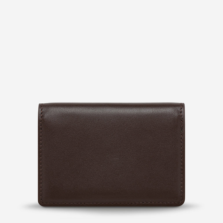 Status Anxiety Easy Does It Women's Leather Wallet Cocoa Nappa