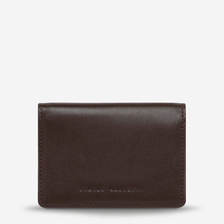 Status Anxiety Easy Does It Women's Leather Wallet Cocoa Nappa