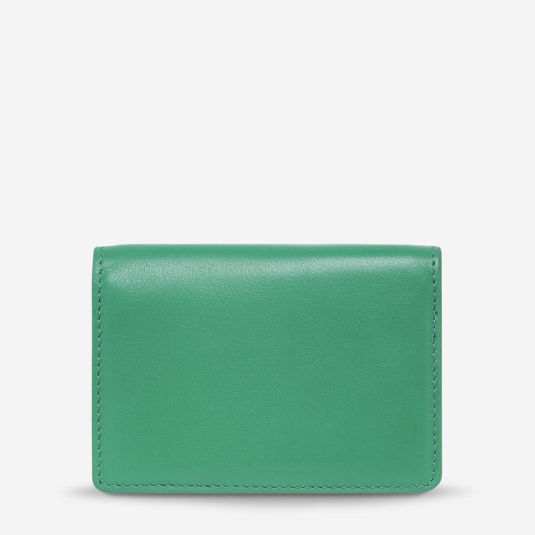 Status Anxiety Easy Does It Women's Leather Wallet Emerald Nappa