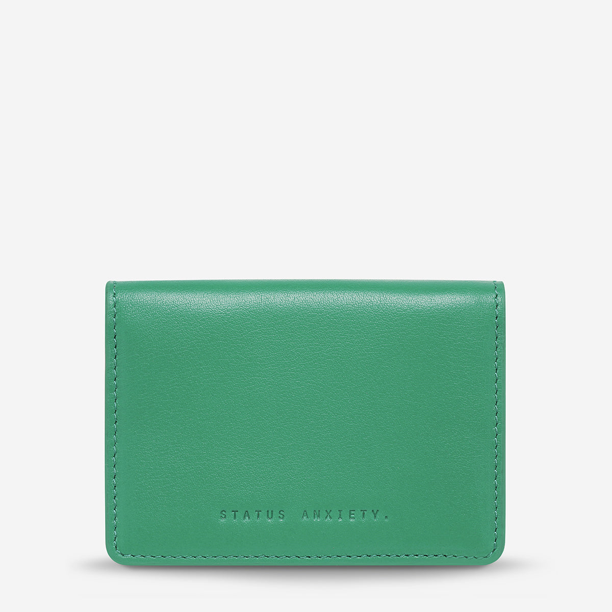 Status Anxiety Easy Does It Women's Leather Wallet Emerald Nappa