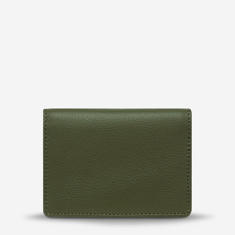 Status Anxiety Easy Does It Women's Leather Wallet Khaki