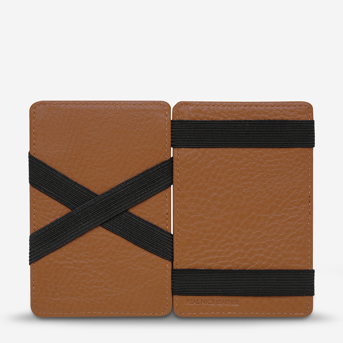 Status Anxiety Magic Flip Men's Leather Wallet Camel