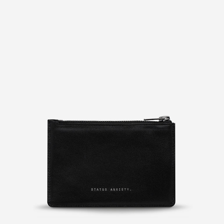 Status Anxiety Gone Again Leather Wallet Black Nappa