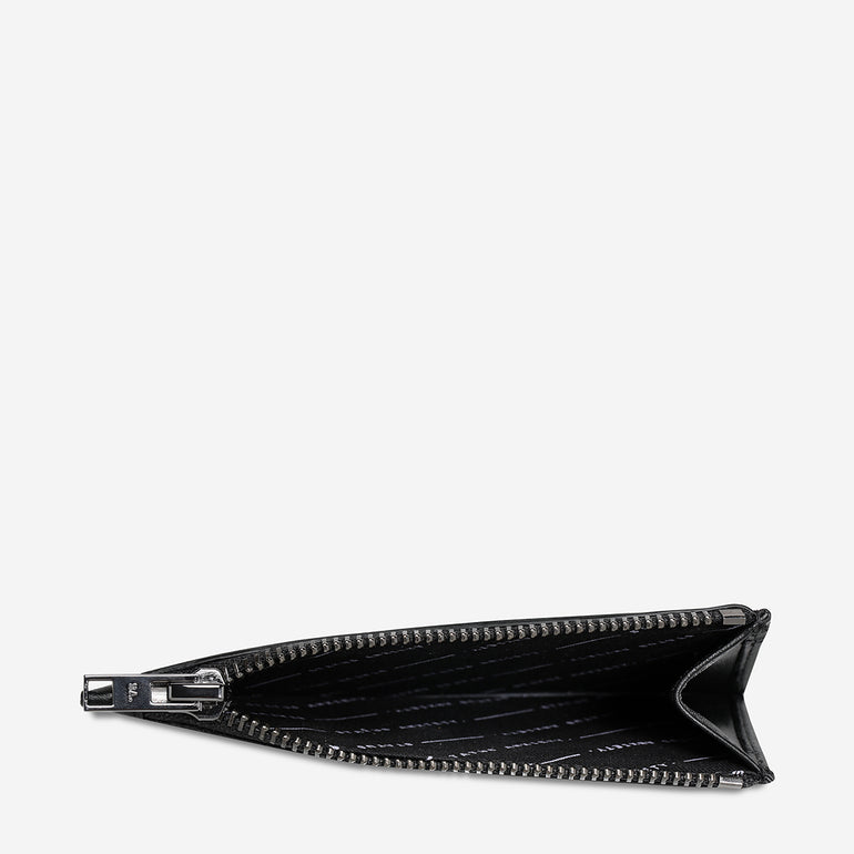 Status Anxiety Gone Again Leather Wallet Black Nappa