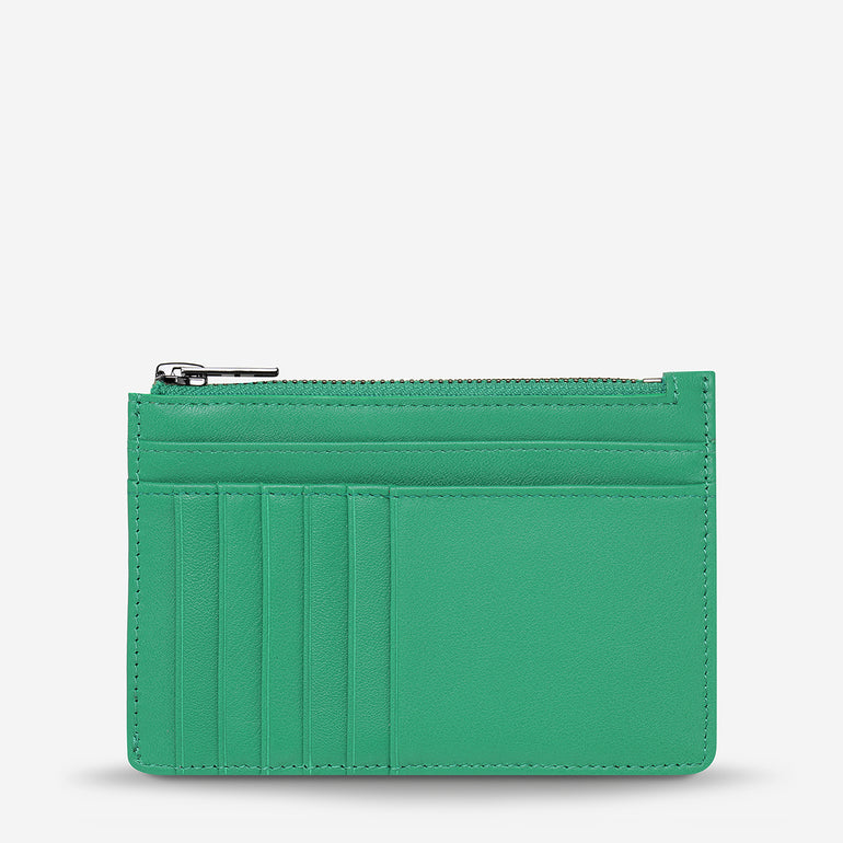Status Anxiety Gone Again Leather Wallet Emerald Nappa