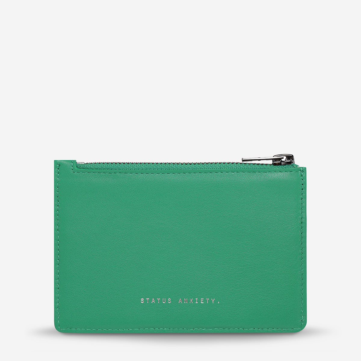 Status Anxiety Gone Again Leather Wallet Emerald Nappa