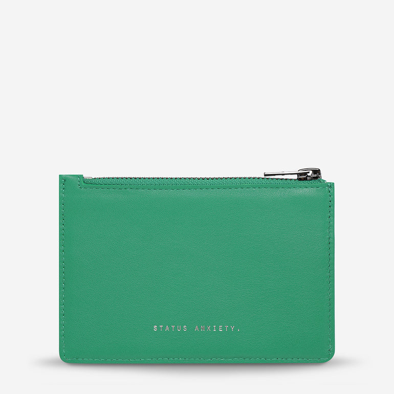 Status Anxiety Gone Again Leather Wallet Emerald Nappa