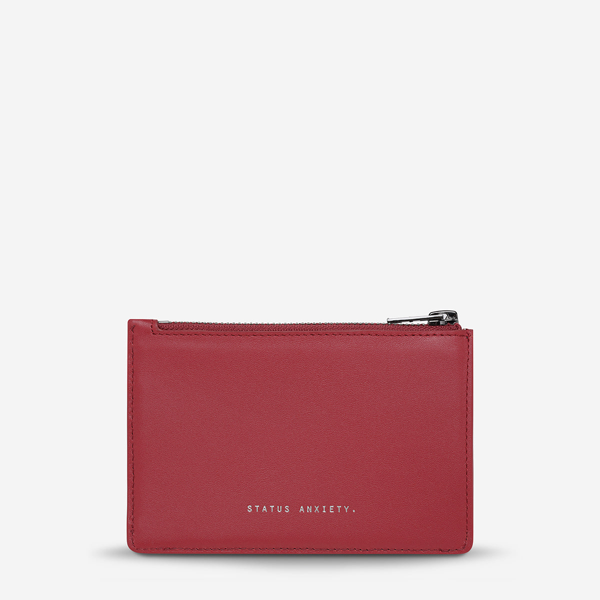 Status Anxiety Gone Again Leather Wallet Rouge Nappa
