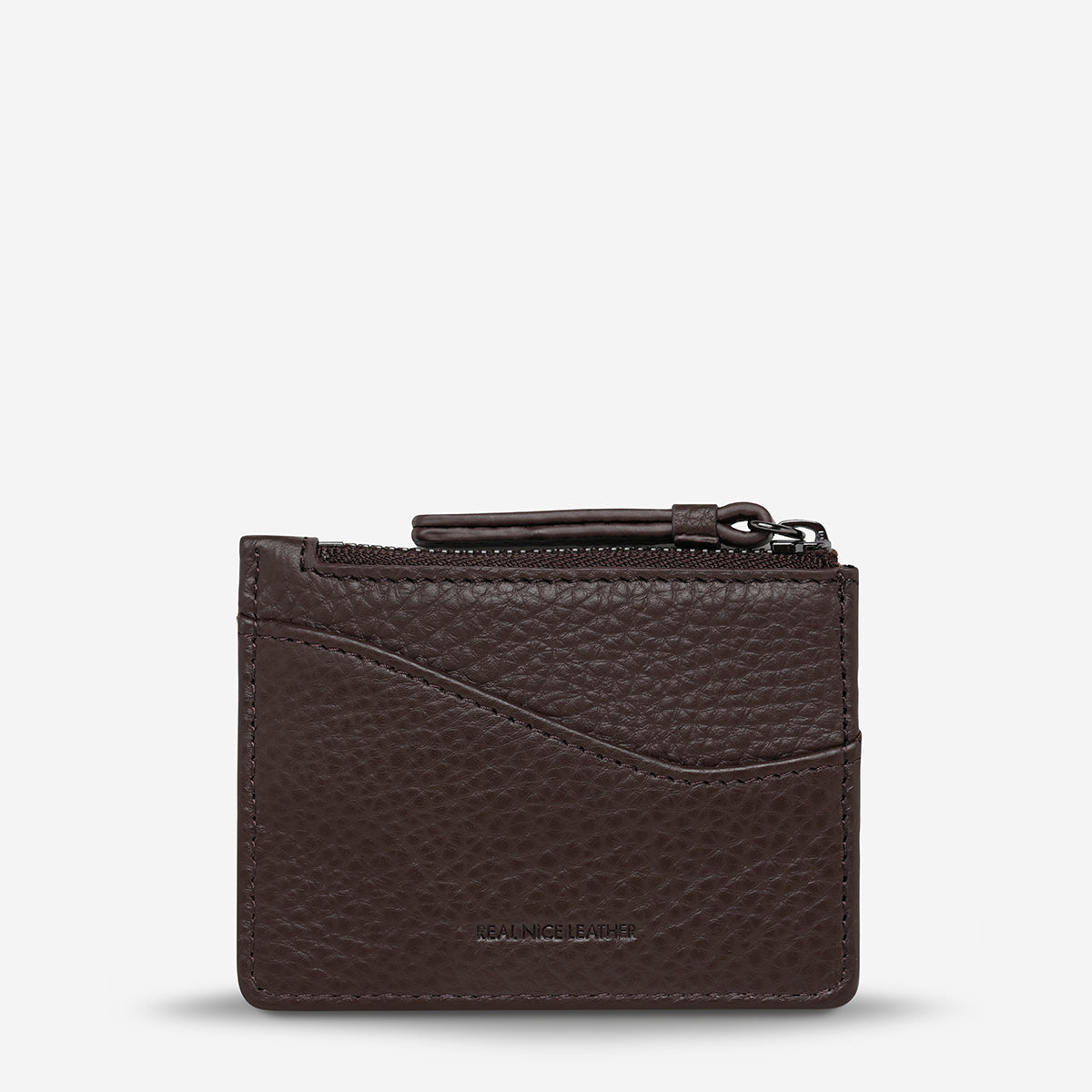 Status Anxiety Hearts Still Beating Leather Wallet Cocoa