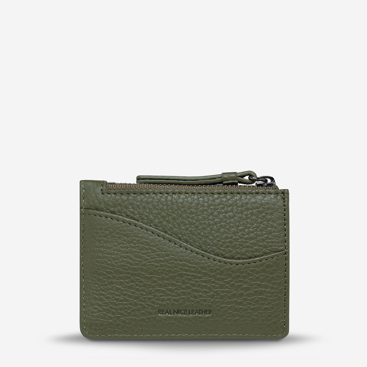 Status Anxiety Hearts Still Beating Leather Wallet Khaki