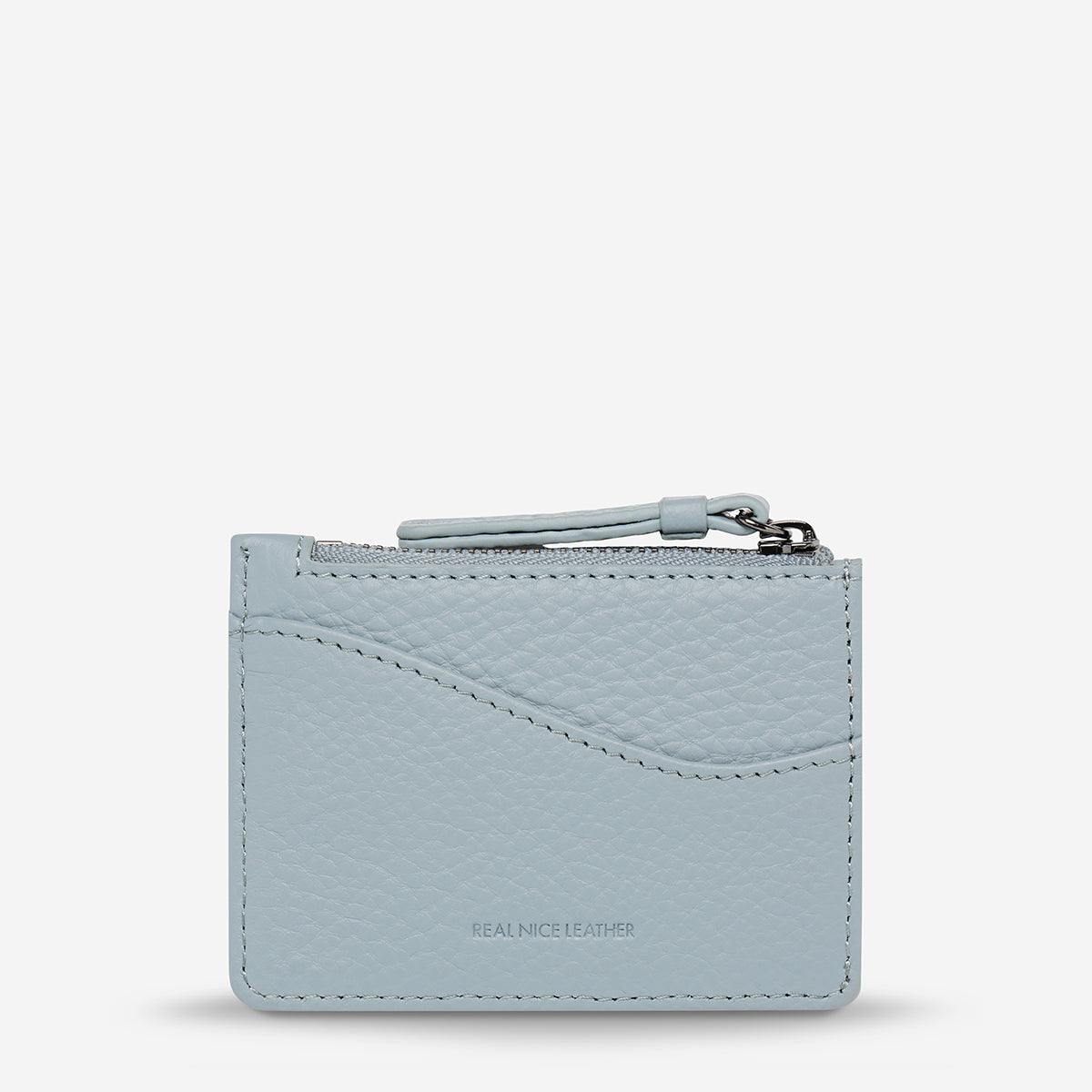 Status Anxiety Hearts Still Beating Leather Wallet Powder Blue