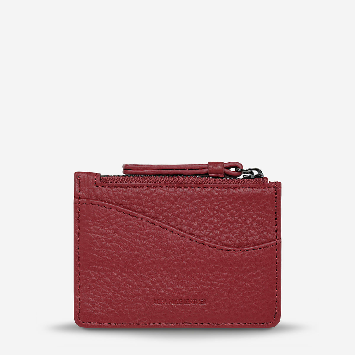 Status Anxiety Hearts Still Beating Leather Wallet Rouge