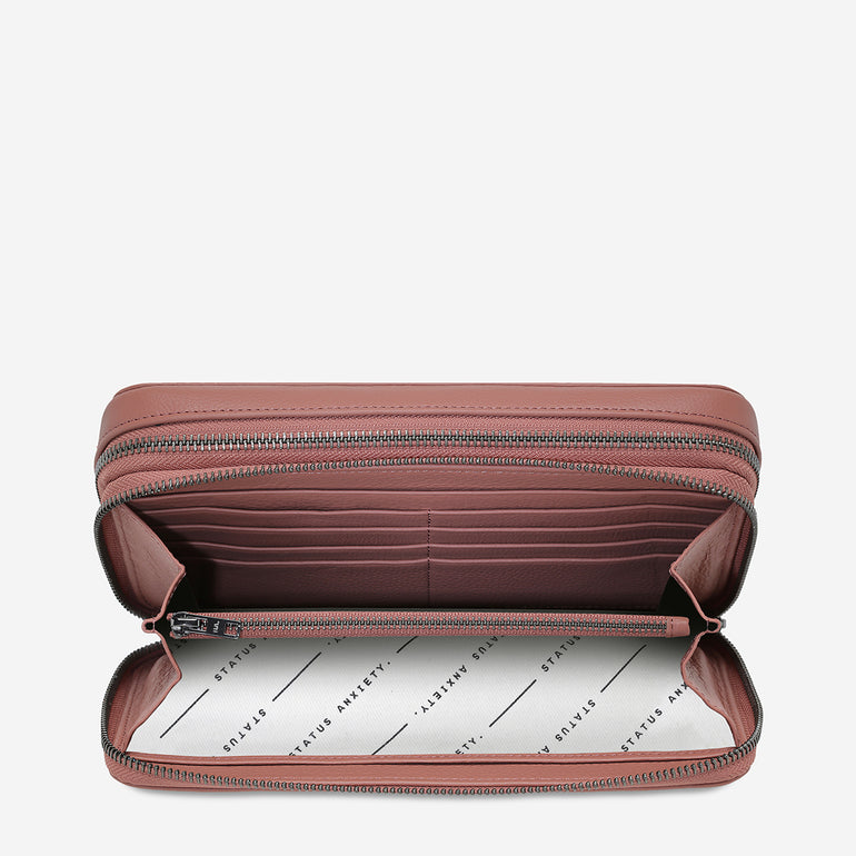 Status Anxiety Home Soon Leather Tech Case Dusty Rose  Edit alt text