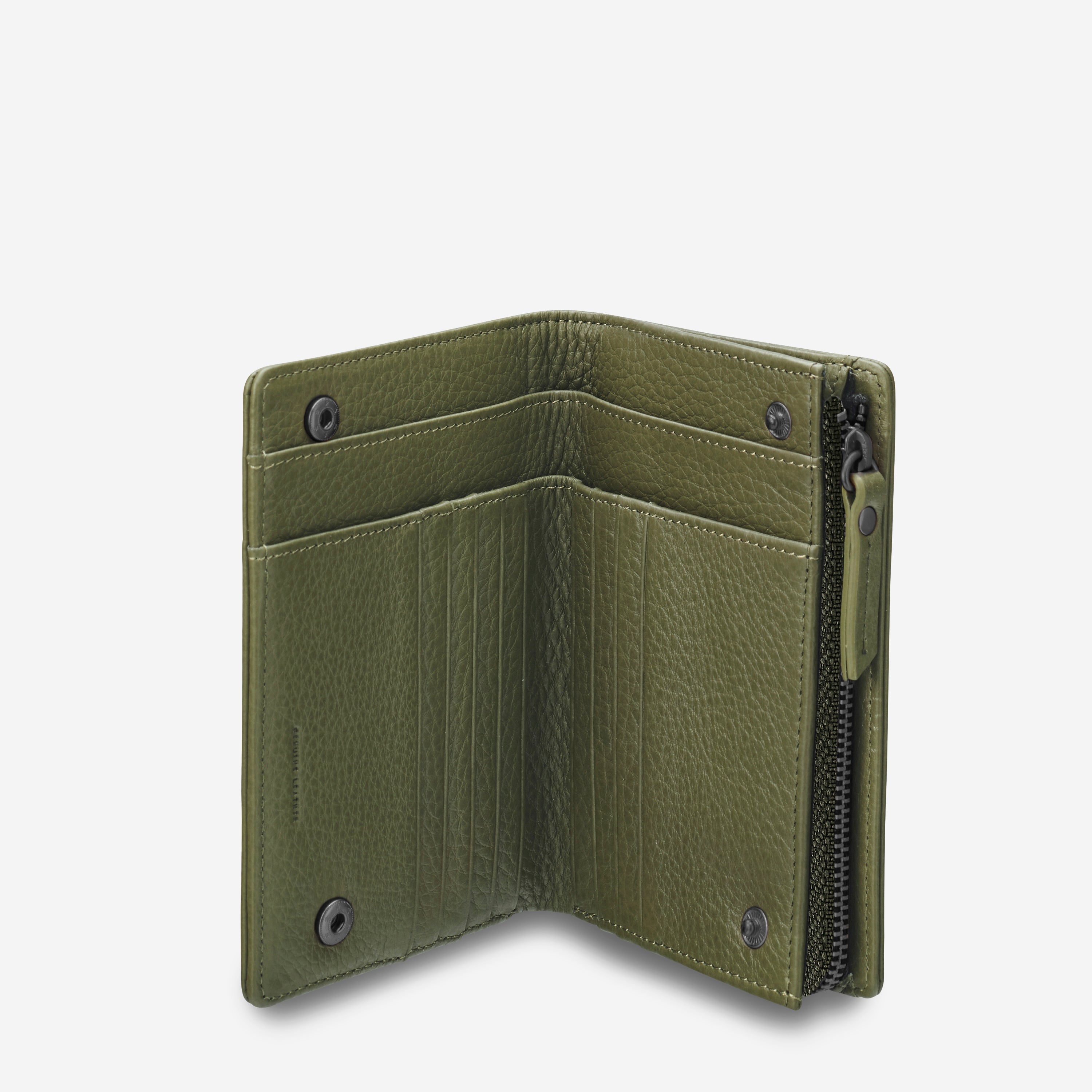 Status Anxiety Insurgency Women's Leather Wallet Khaki