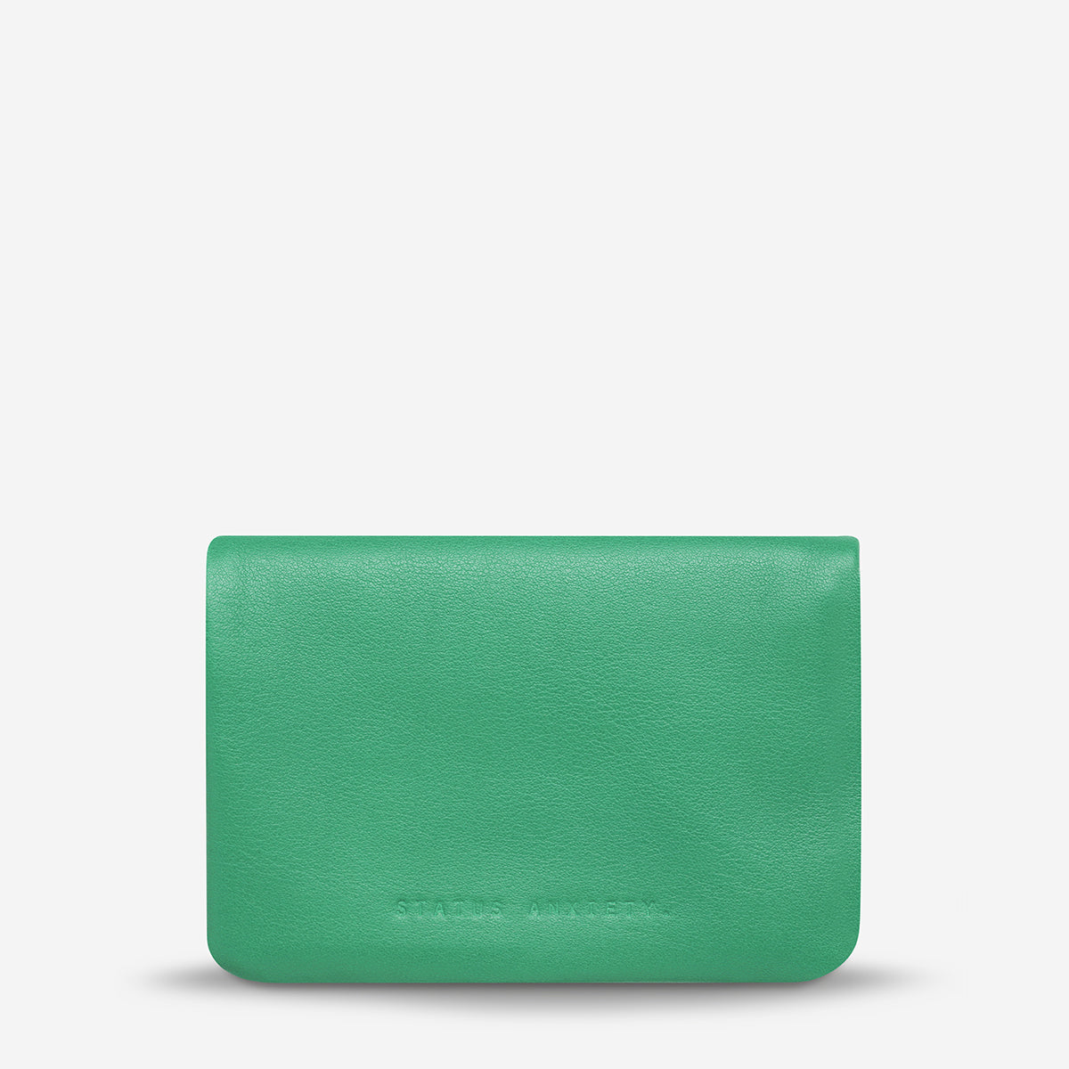 Status Anxiety Is Now Better Women's Leather Wallet Emerald Nappa