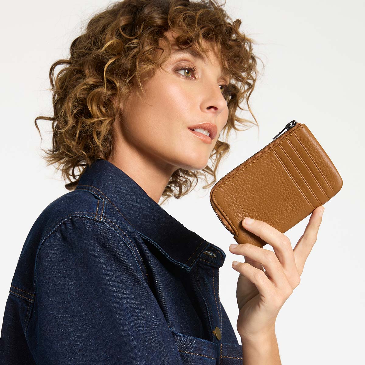 Status Anxiety Left Behind Women's Leather Pouch Camel