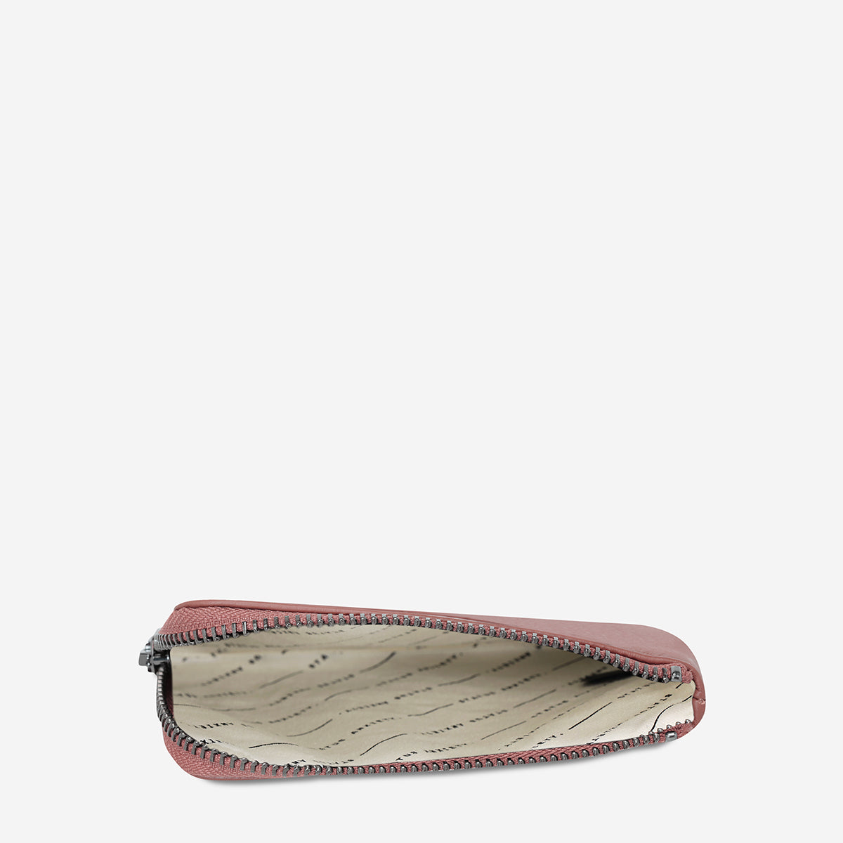 Status Anxiety Left Behind Women's Leather Pouch Dusty Rose