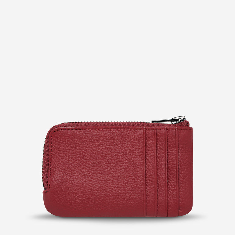 Status Anxiety Left Behind Women's Leather Pouch Rouge