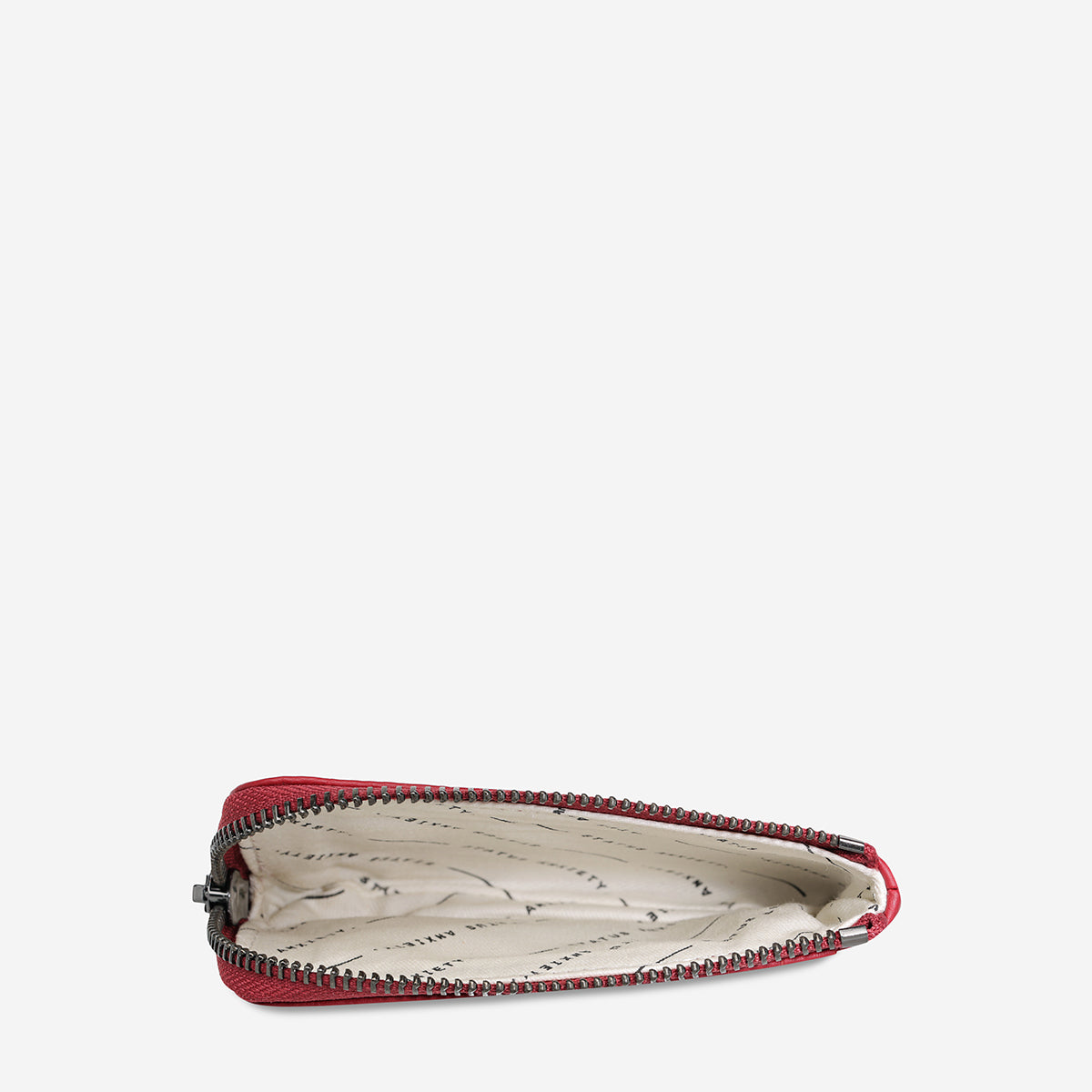 Status Anxiety Left Behind Women's Leather Pouch Rouge
