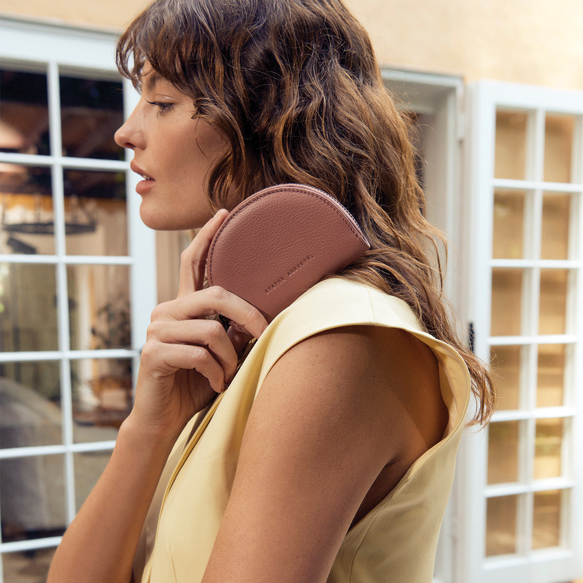 Status Anxiety Lucid Women's Leather Wallet Dusty Rose