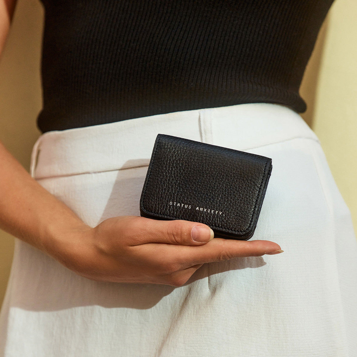 Status Anxiety Miles Away Women's Leather Wallet Black