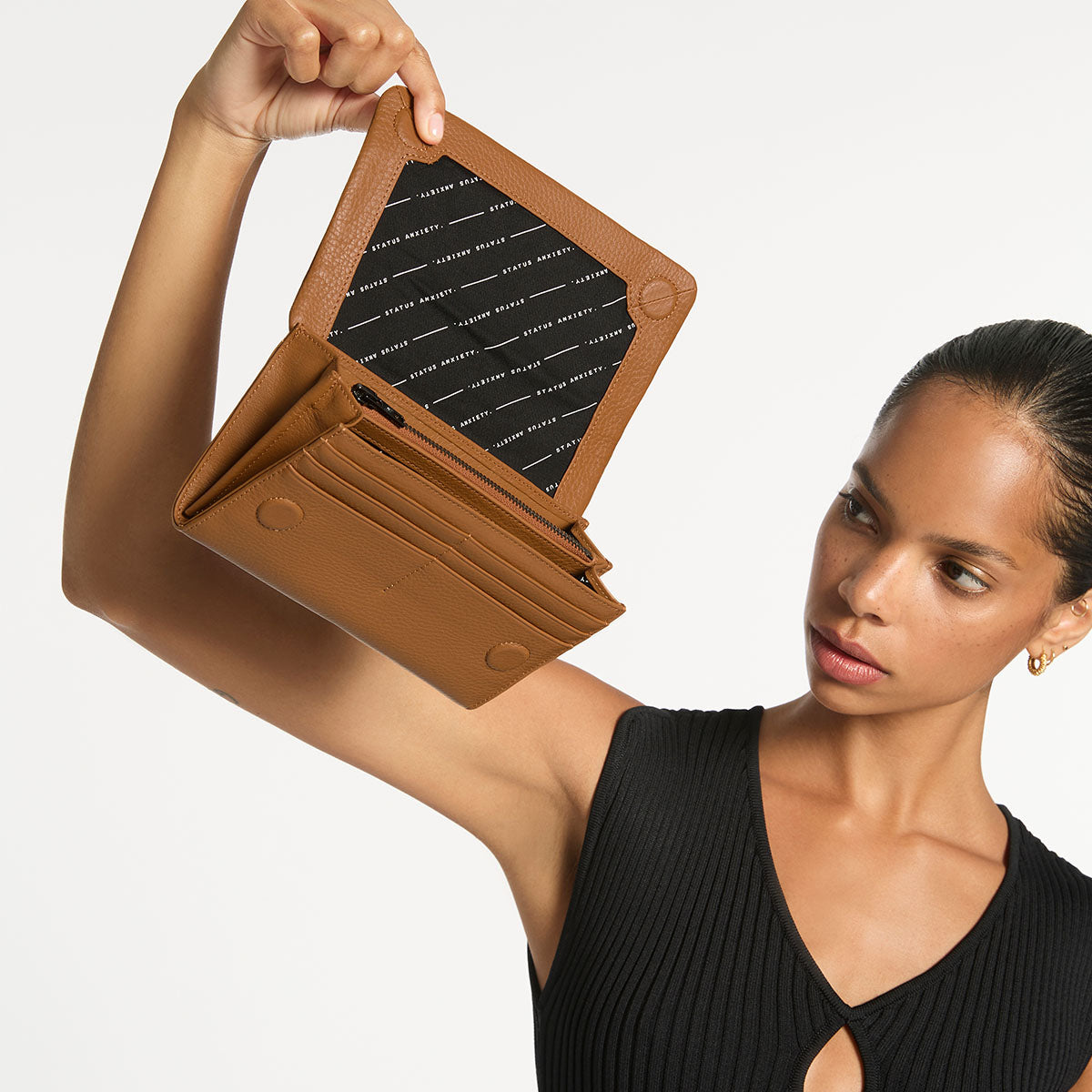 Status Anxiety Remnant Women's Leather Wallet Camel