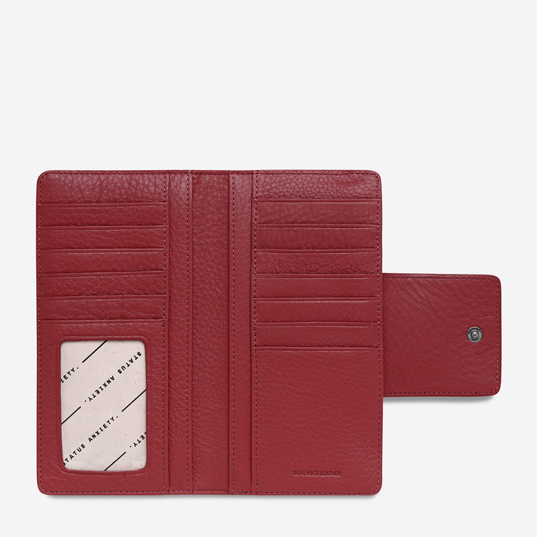 Status Anxiety Ruins Women's Leather Wallet Rouge