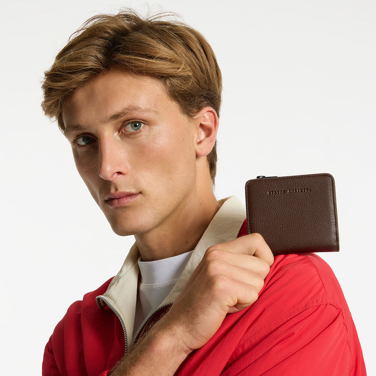 Status Anxiety Sense Of Wonder Men's Leather Wallet Cocoa