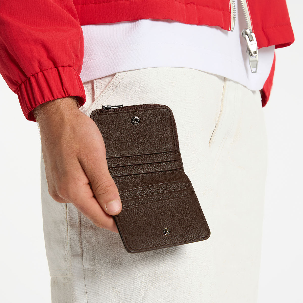 Status Anxiety Sense Of Wonder Men's Leather Wallet Cocoa