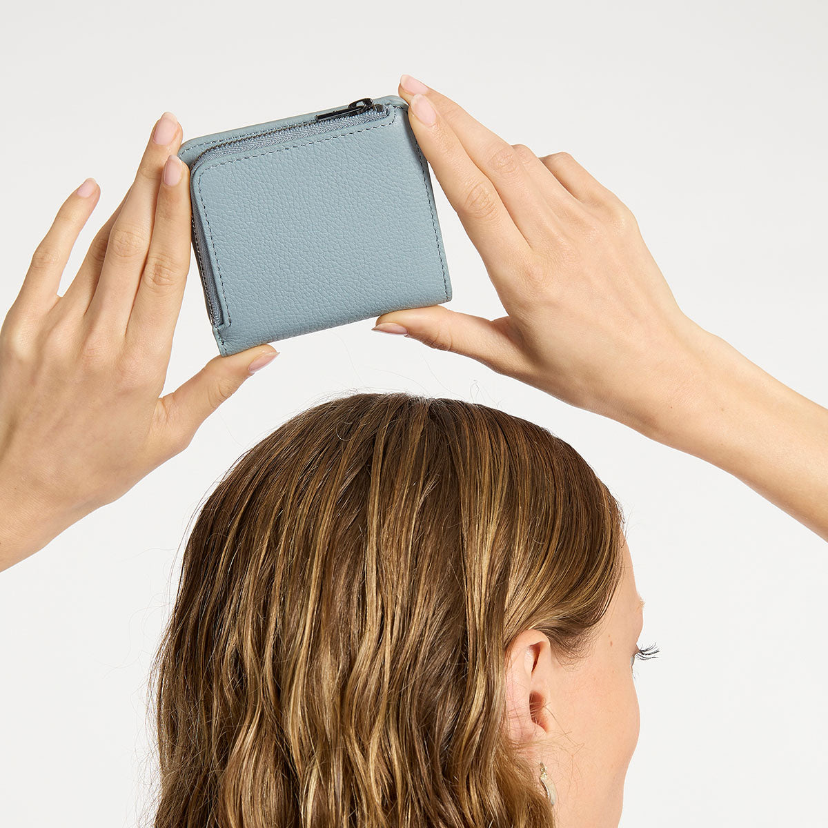 Sense Of Wonder Powder Blue Leather Wallet | Status Anxiety®