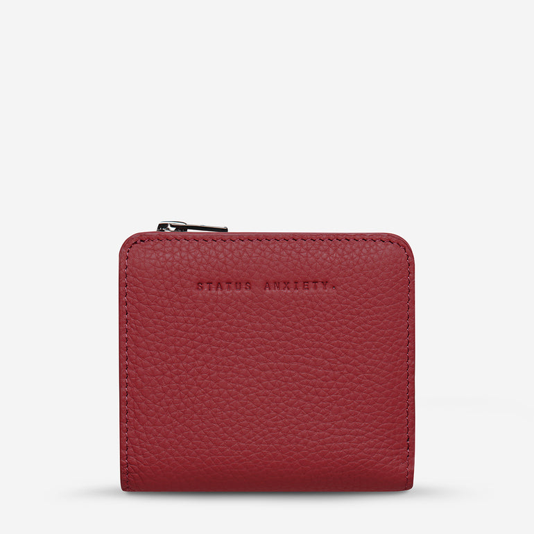Status Anxiety Sense Of Wonder Women's Leather Wallet Rouge