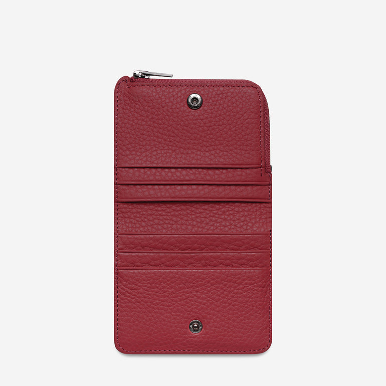 Status Anxiety Sense Of Wonder Women's Leather Wallet Rouge