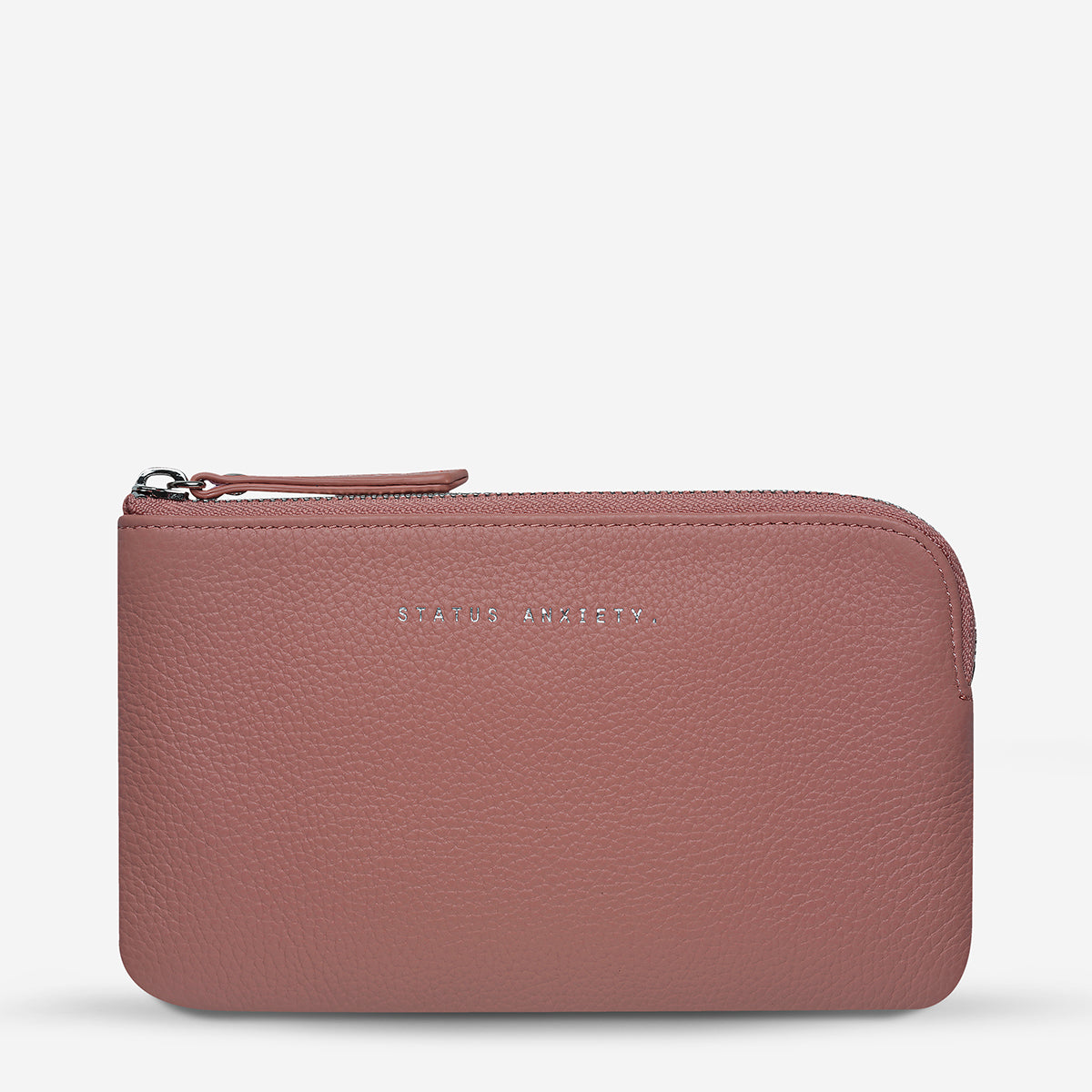 Status Anxiety Smoke and Mirrors Women's Leather Pouch Wallet Dusty Rose