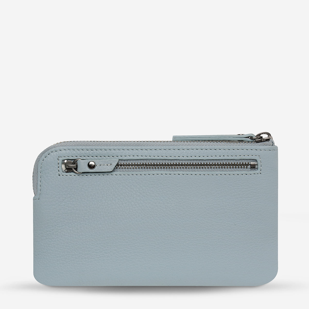 Status Anxiety Smoke and Mirrors Women's Leather Pouch Wallet Powder Blue