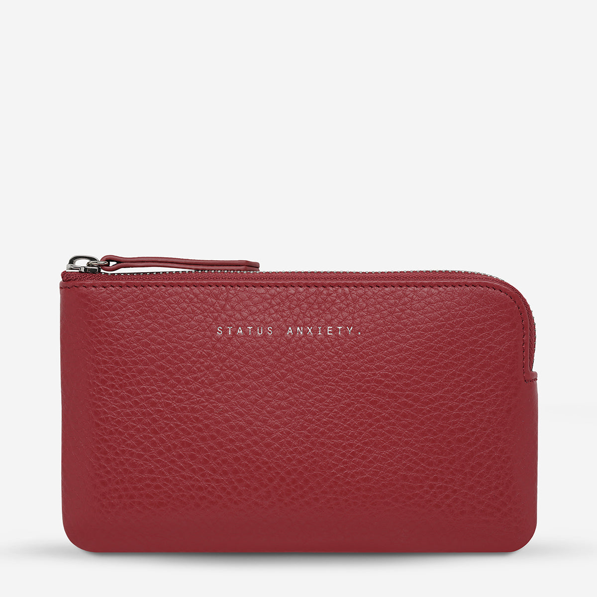 Status Anxiety Smoke and Mirrors Women's Leather Pouch Wallet Rouge