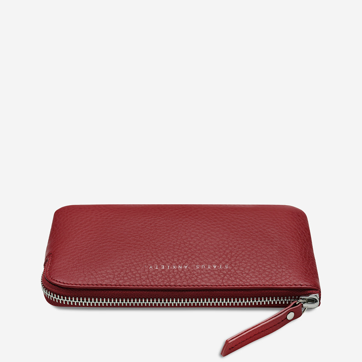 Status Anxiety Smoke and Mirrors Women's Leather Pouch Wallet Rouge