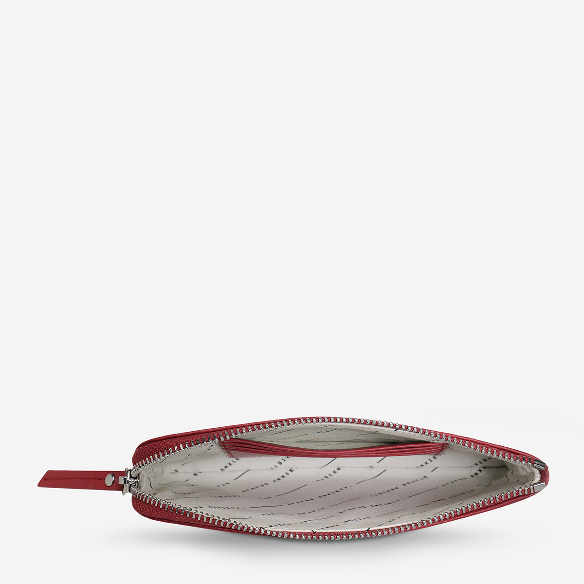Status Anxiety Smoke and Mirrors Women's Leather Pouch Wallet Rouge
