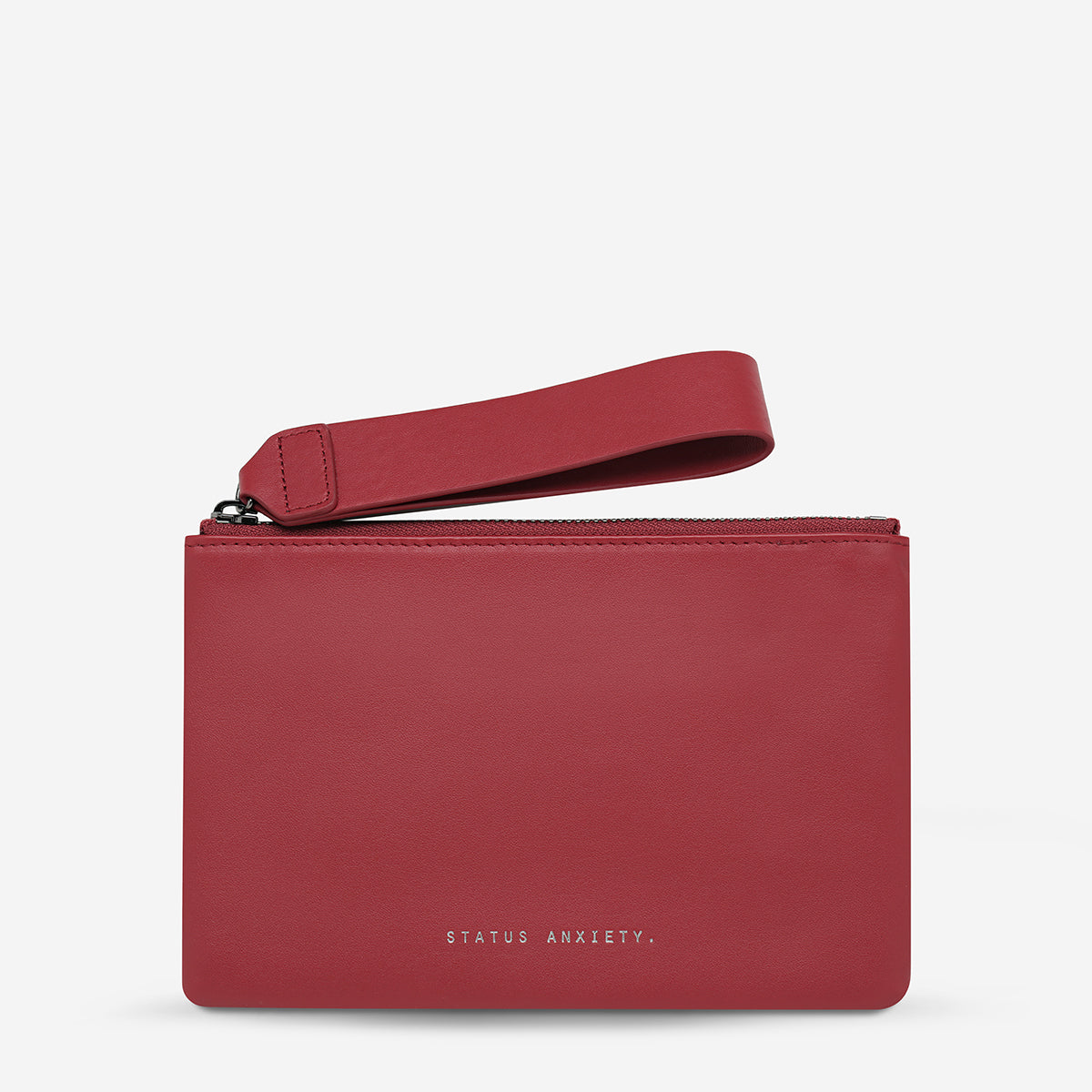 Status Anxiety Take Your Chances Women's Leather Pouch Rouge Nappa