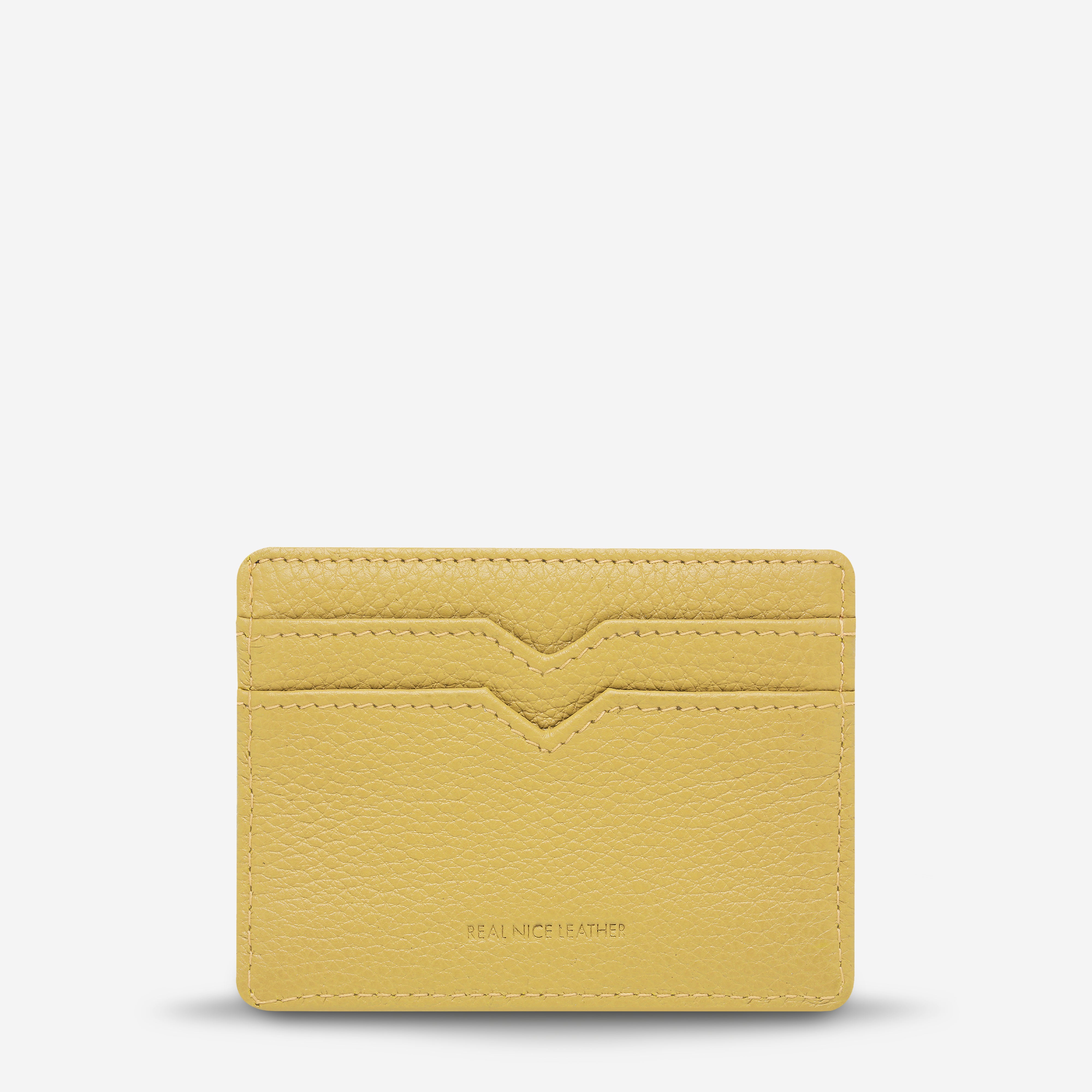 Status Anxiety Together For Now Women's Leather Card Wallet Buttermilk
