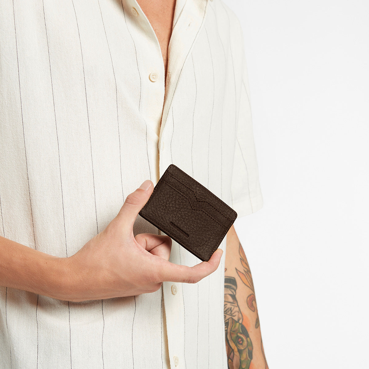 Status Anxiety Together For Now Women's Leather Card Wallet Cocoa