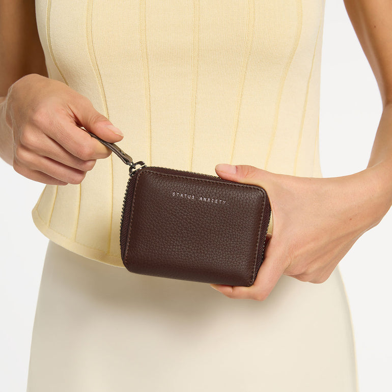 Status Anxiety Wayward Women's Leather Wallet Cocoa