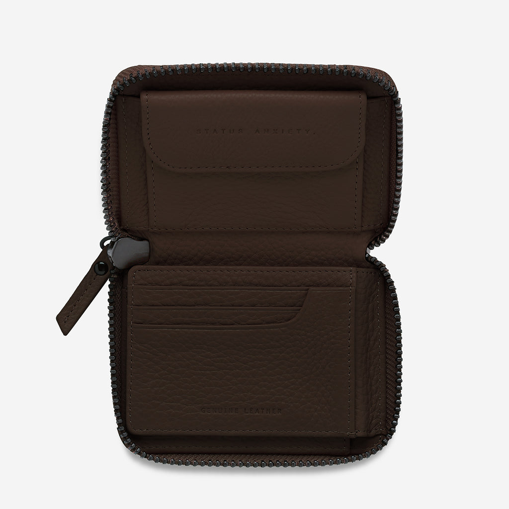 Wayward Cocoa Leather Wallet Status Anxiety® Official